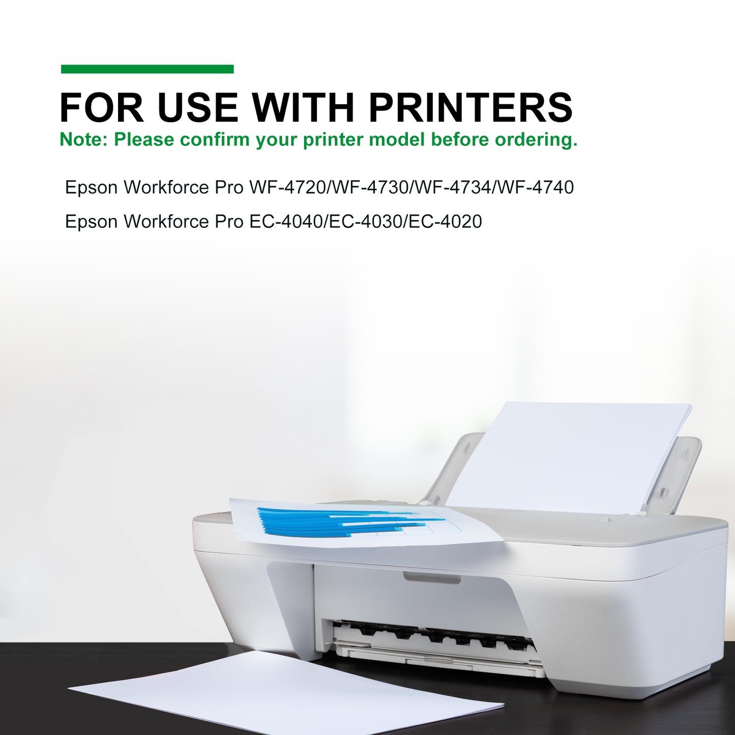 802XL Ink Cartridge for Epson 802XL Ink for Workforce Pro WF-4734 WF-4740 WF-4730 Printer (4 Pack)