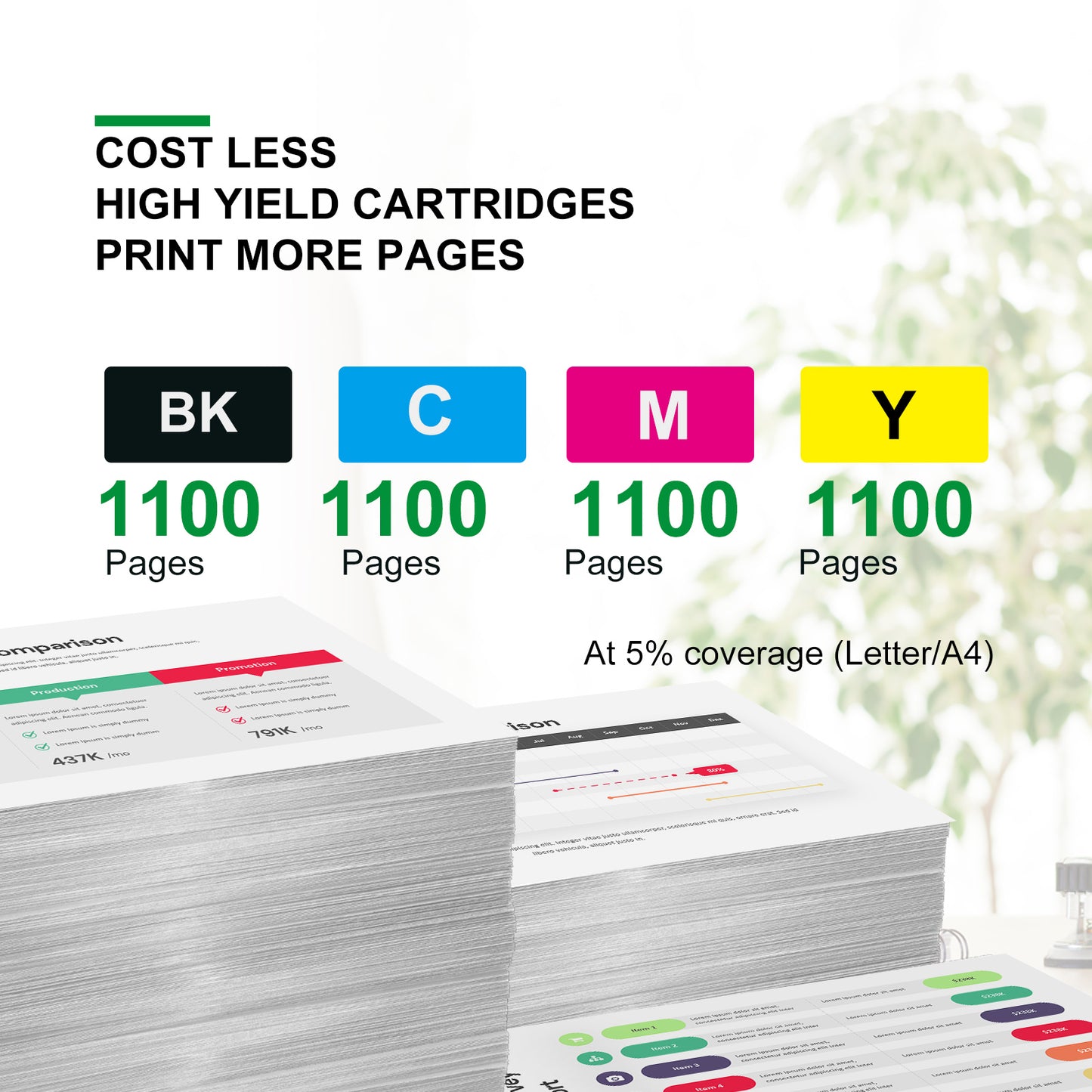 812XL Ink Cartridge for Epson 812 T812XL Ink Cartridges for Workforce Pro WF-7820 WF-7840 WF-7310 Workforce EC-C7000 Printer (Black Cyan Magenta Yellow, 4-Pack)