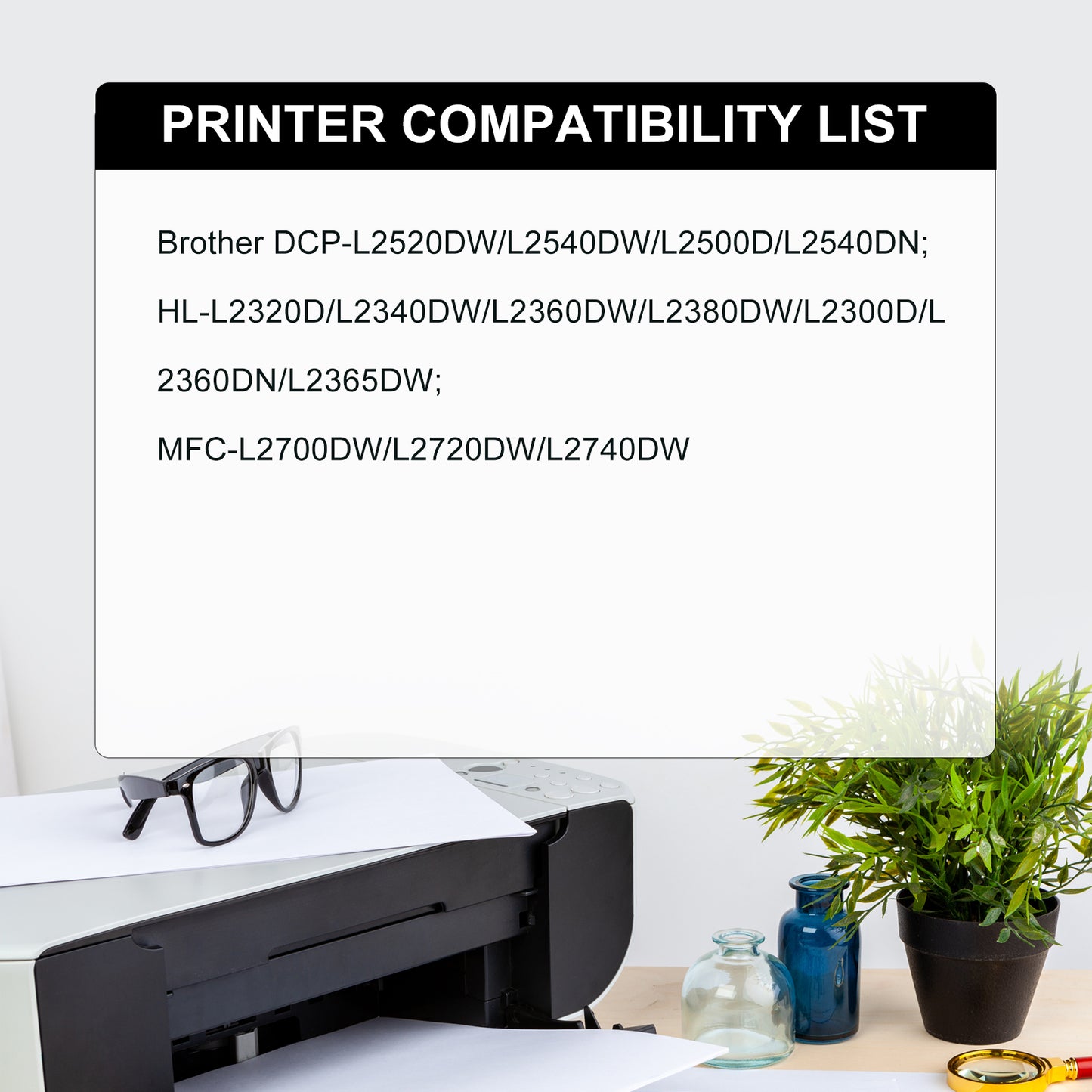 TN660 Toner Cartridge Compatible for Brother TN660 TN630 TN-660 TN-630 HL-L2300D HL-L2380DW HL-L2320D HL-L2340DW MFC-L2700DW MFC-L2740DW DCP-L2540DW Printer(Black, 2 Pack)